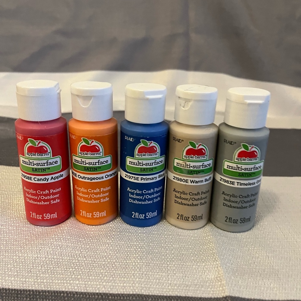 Apple Barrel paint- set of 9 Satin